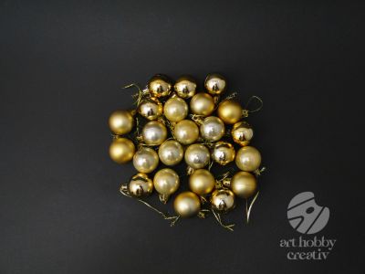 Globulete mini - auriu set/24buc