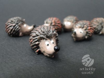 Figurina mini - arici 3cm set/6buc