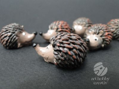 Figurina mini - arici 3cm set/6buc