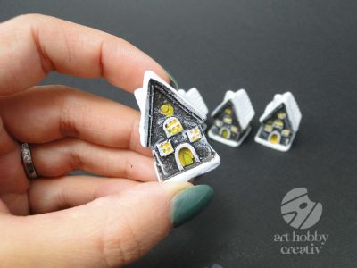 Figurina mini - casute 4cm set/4buc