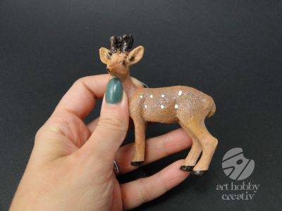 Figurina mini - caprioara 9cm