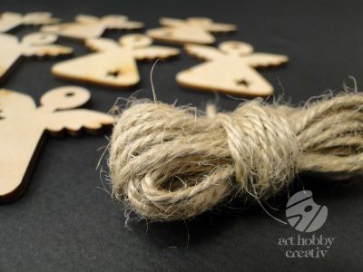 Ornament de craciun - ingeras natur 5cm - set/10buc