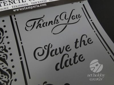 Sablon flexibil - Save the Date 18x18cm