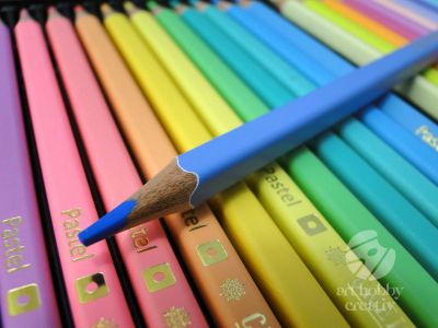 Creioane colorate - pastel set/24buc