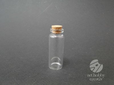 Sticluta mini cu dop din pluta 65mmx20mm