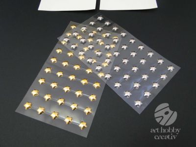 Strasuri autoadezive - stelute dif.nuante set/45buc