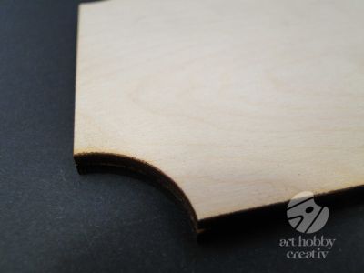 Tablita placaj lemn - dreptunghiulara stilizata - diferite marimi