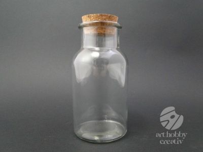 Sticla cu dop din pluta - 13cm