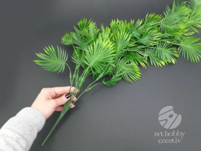 Creanga cu frunza verde artificiala 80cm