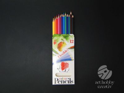 Creioane color flexibile - Arici - set/12buc 
