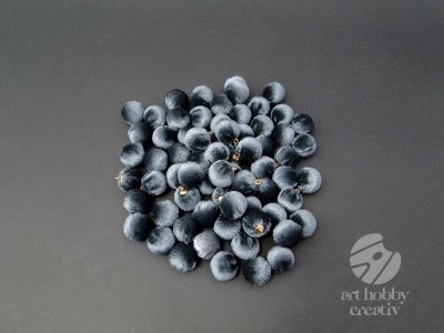 Bilute catifea cu agatator - albastru inchis set/68buc
