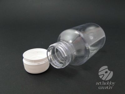 Flacon PET transparent cilindric - 100ml