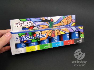 Vopsea sticla set/6buc