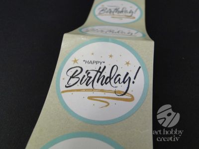 Sticker - Happy Birthday - set/6buc