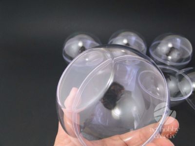 Glob plastic transparent Ø9cm set/5buc