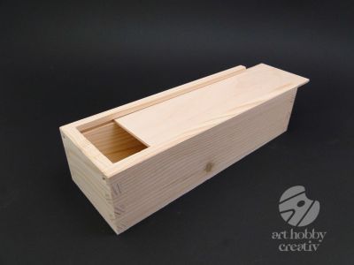 Cutie lemn cu capac glisant 23cm