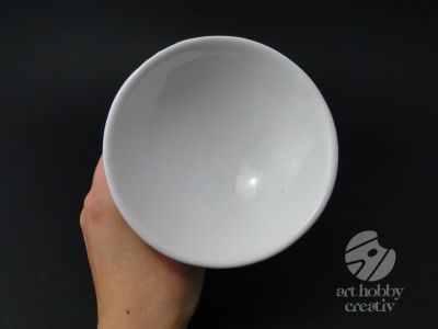 Bol decorativ din ceramica - portret abstract 12cm