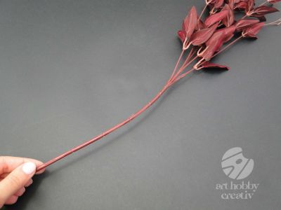 Creanga artificiala cu frunze bordo - 70cm