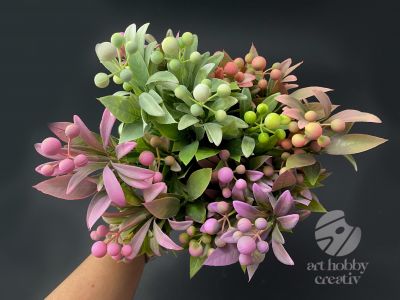 Creanga artificiala cu bobite colorate 35cm