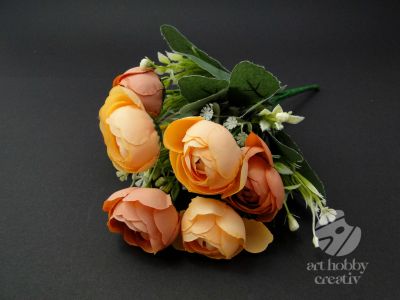 Buchet artificial trandafiri de gradina - 30cm