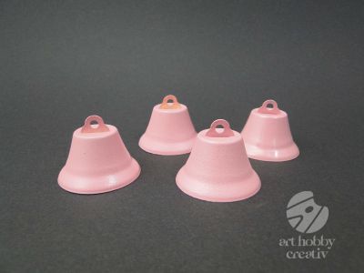 Clopotel roz 4cm - set/4buc