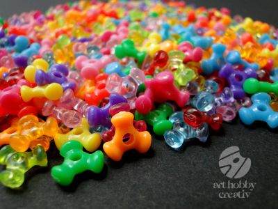 Margele plastic 10mm/65gr