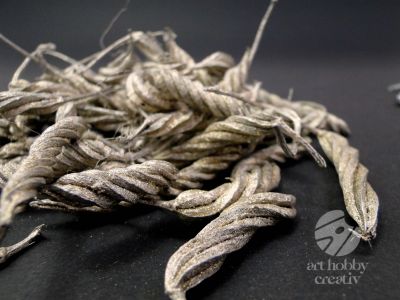 Planta uscata tip fusilli - auriu/argintiu pach/50gr