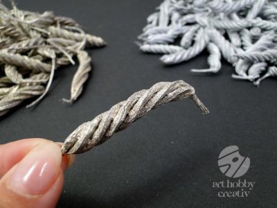 Planta uscata tip fusilli - auriu/argintiu pach/50gr