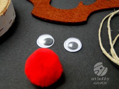 Pachet creativ - Cap de ren 14cm