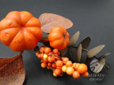 Crenguta decor de toamna 17cm