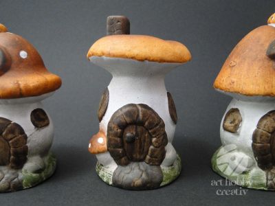 Ciuperca ceramica - casuta dif. modele 11cm