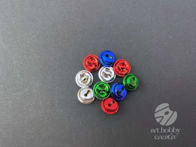 Clopotel sferic color - 9mm set/10buc