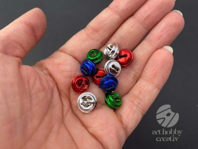 Clopotel sferic color - 9mm set/10buc