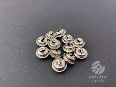 Clopotel sferic argintiu - 9mm set/12buc