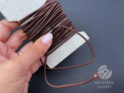 Snur elastic rotund maro 2mm/5m