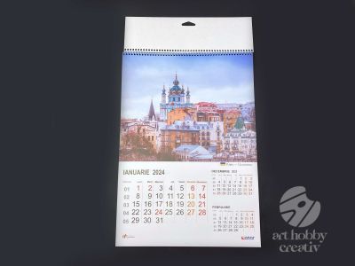 Calendar cu capitale europene 12coli