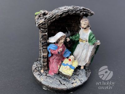 Figurina din polirasina - Familia sfanta 6,5cm