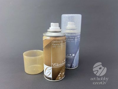 Lac spray gliterat auriu/argintiu - 150ml
