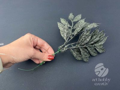 Creanga artificiala gliterata 30cm