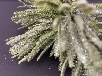 Creanga artificiala gliterata 25cm