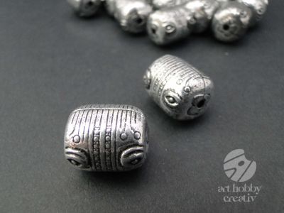 Distantier argintiu antic 2cm - set/32buc 