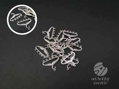 Charm argintiu - umeras 3,5cm - set/12buc