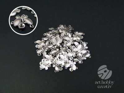 Charm argintiu - fluturi set/34buc