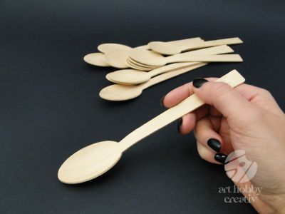 Lingura bambus - 17cm - set/12buc