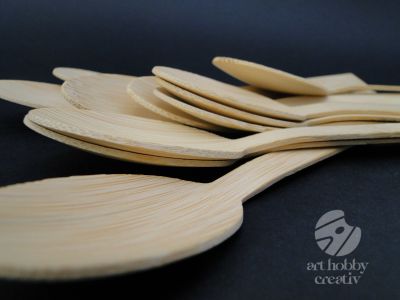 Lingura bambus - 17cm - set/12buc