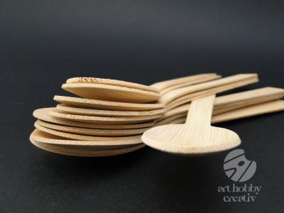 Lingura bambus - 17cm - set/12buc