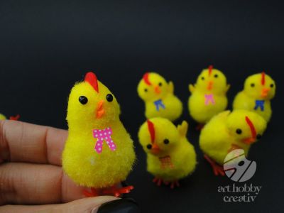 Puisori galbeni - 4,5cm - set/8buc