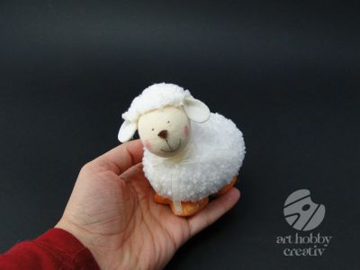 Miel din baza hartie presata cu blana pufoasa 10cm