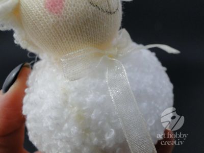 Miel din baza hartie presata cu blana pufoasa 10cm