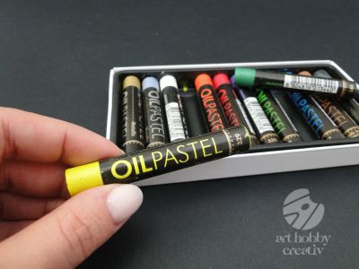 Pasteluri de ulei Gallery Oil Pastels - metalic set/12buc